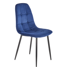 Krzesło metalowe K-417 Czarny / Granatowy Podstawowe