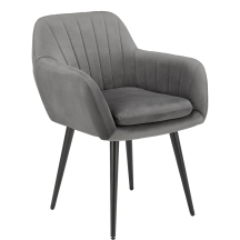 Krzesło metalowe K-429 Czarny / Popiel Podstawowe