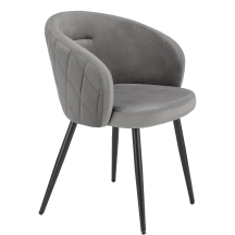 Krzesło metalowe K-430 Czarny / Popiel Podstawowe