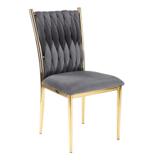 Krzesło metalowe K-436 Złoty / Popiel Podstawowe