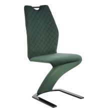 Krzesło metalowe K-442 Czarny / Ciemny Zielony Podstawowe