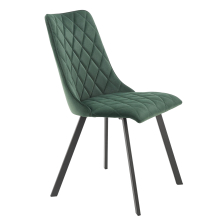 Krzesło metalowe K-450 Czarny / Ciemny Zielony Podstawowe