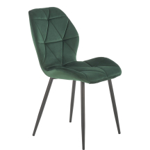 Krzesło metalowe K-453 Czarny / Ciemny Zielony Podstawowe