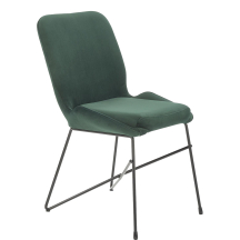 Krzesło metalowe K-454 Czarny / Ciemny Zielony Podstawowe