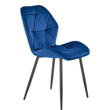 Krzesło metalowe K-453 Czarny / Granatowy Podstawowe