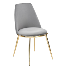 Krzesło metalowe K-460 Złoty / Popiel Podstawowe