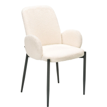 Krzesło metalowe K-477 Czarny / Krem Podstawowe