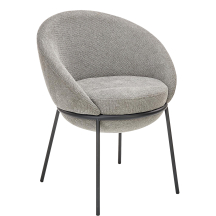 Krzesło metalowe K-482 Czarny / Popiel Podstawowe