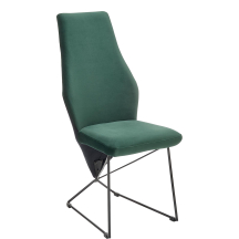 Krzesło metalowe K-485 Czarny / Ciemny Zielony Podstawowe