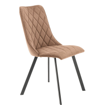 Krzesło metalowe K-450 Czarny / Beż Podstawowe