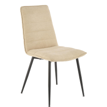 Krzesło metalowe K-493 Czarny / Beż Podstawowe