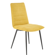 Krzesło metalowe K-493 Czarny / Musztardowy Podstawowe