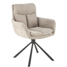 Krzesło metalowe K-495 Czarny / Beż Podstawowe