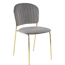 Krzesło metalowe K-499 Złoty / Popiel Podstawowe