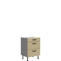 Szafka dolna stojąca 3 szuflady 60D 3S SCANDI Podstawowe