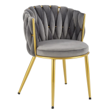 Krzesło metalowe K-517 Złoty / Popiel Podstawowe