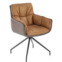 Krzesło metalowe K-523 Ciemny Popiel / Brąz Podstawowe