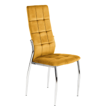 Krzesło metalowe K-416 Musztardowy Podstawowe