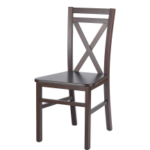 Krzesło drewniane DARIUSZ 2 Ciemny Orzech Podstawowe