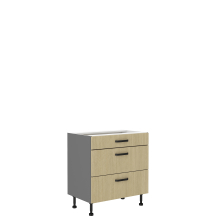 Szafka dolna stojąca 3 szuflady 80D 3S SCANDI Podstawowe