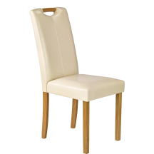 Krzesło drewniane CARO Buk / Krem Podstawowe