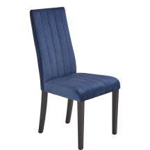 Krzesło drewniane DIEGO 2 Czarny / Granatowy Podstawowe