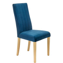 Krzesło drewniane DIEGO 3 Dąb Miodowy / Granatowy Podstawowe