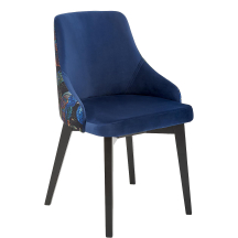 Krzesło drewniane ENDO Czarny / Granatowy Podstawowe