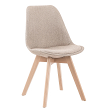 Krzesło drewniane K-303 Buk / Beż Podstawowe