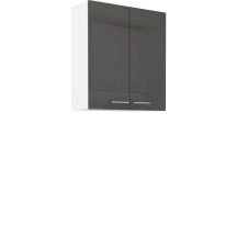Szafka górna wisząca 2 drzwi 80 G-90 2F LARA GRAFIT POŁYSK Podstawowe