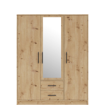 Szafa 3D Dąb Artisan z lustrem SRL2 SMART Podstawowe