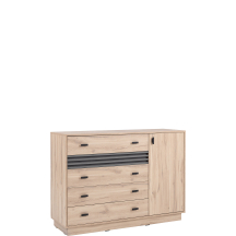 Komoda AL17 ALLMO SYPIALNIA DĄB ESTANA JASNY Podstawowe