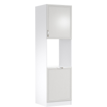 Szafka dolna wysoki słupek pod zabudowę piekarnika 2 drzwi D60P Prawa SYCYLIA WHITE Podstawowe