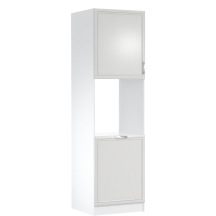 Szafka dolna wysoki słupek pod zabudowę piekarnika 2 drzwi D60P Lewa SYCYLIA WHITE Podstawowe