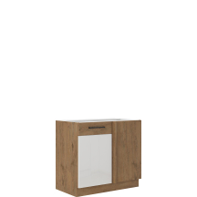 Szafka dolna stojąca narożna 1 drzwi 105 ND 1F VIGO BIAŁY POŁYSK Podstawowe