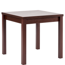 Stół rozkładany 80-160x80x76 GRACJAN Ciemny Orzech Podstawowe