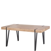 Stół 170x90x76 YOHANN Dąb San Remo / Czarny Podstawowe