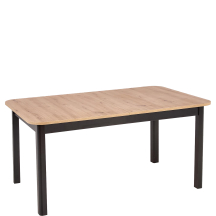Stół rozkładany 160-228x90x78 FLORIAN Dąb Artisan / Czarny Podstawowe