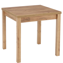 Stół rozkładany 80-160x80x76 GRACJAN Dąb Craft Podstawowe