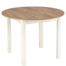 Stół rozkładany 102-142x102x76 RINGO Dąb Craft / Biały Podstawowe