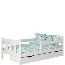 Łóżko dziecięce MARINELLA z szufladą Białe Podstawowe