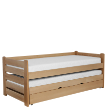 Łóżko bukowe podwójne 90 x 200 FOR 2 PLUS Podstawowe