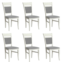 Zestaw krzeseł KASHMIR KR0115-D43-IN91 6szt Podstawowe