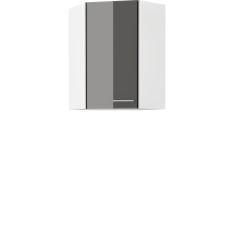Szafka górna wisząca narożna 1 drzwi 60 x 60 GN-90 1F 45 LARA GRAFIT POŁYSK Podstawowe