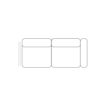 Sofa z jednym bokiem Prawa 2,5R EVOLUTION Podstawowe