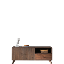 Szafka RTV I drewniana z buku olejowanego WZ-0624-08.. WZ-0624 Podstawowe