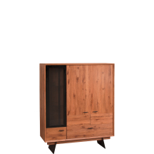 Kredens z oświetleniem LOF.045.03 LOFT NATURALNY Podstawowe