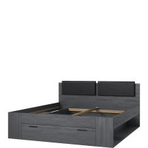 Łóżko 180 x 200 z szufladami zagłowie tapicerowane 24CBEA52 TYP-52 GALAXY Podstawowe