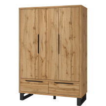 Szafa 3 drzwi 2 szuflady Dąb Wotan 24N0NG19 TYP-19 HALLE SYPIALNIA Podstawowe