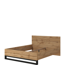 Łóżko 160 x 200 bez stelaża Dąb Wotan 24N0NG31 TYP-31 HALLE SYPIALNIA Podstawowe